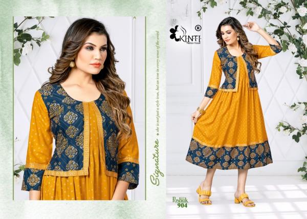 Kinti Poshak 9 Rayon Ethnic Wear Anarkali Kurti Collection